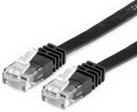 Kab UTP Patch CAT6 3m Fekete Lapos Value