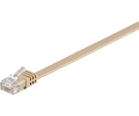 Kab UTP Patch CAT6 5m Világosbarna Lapos 95887