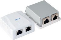 ET x Falidoboz 2×RJ45 CAT6 AljzatÁrnyékolt FTA6211