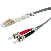 Optikai ST-ST  3m 50/125 patch Kábel Duplex OM3 türkiz színű