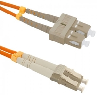 Optikai LC/UPC-SC/UPC 5m 50/125 OM2 Duplex MM kábel Qoltec 54042