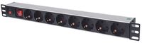 Szekr. x 220V Elosztó 8-as 16A 3m Intellinet 71398