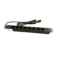 Szekr. x 220V Elosztó 8-as 10A 2,5m ELO8SRM-C14