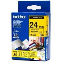 Festékszalag Brother TZ651 24mm Yellow/BK