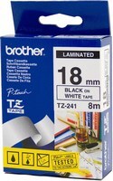 Brother TZe241 18mm BK on White Feliratozó Szalag