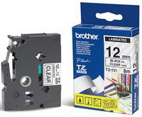 FSZ Brother TZe131 12mm fekete-átlátsz.Feliratozó