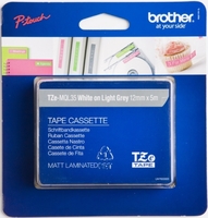 FSZ Brother TZeMQL35 12mm White/Light Grey Feliratozó