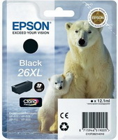 Patron Epson C13T26214010 Black 12,2ml 26XL