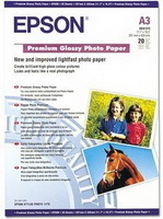 Papír Epson C13S041315 Premium Photo Glossy A3 20lap 255g