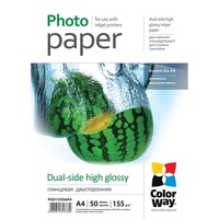 Papír Colorway Fotópapír fényes A4 155G 50lap Dual-S.PGD155050A4