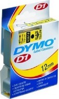 Etikett Dymo D1 kazetta Címke Black-White 12x7m