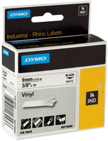 Etikett Dymo Rhino kazetta Címke Black/White 9x5,5m 18443