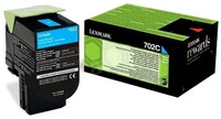 Toner Lexmark 702C Cyan 1k 70C20C0 CS310N/DN