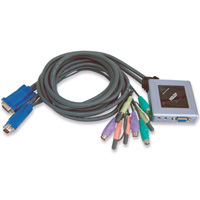 Elosztó KVM  2PC PS2 ATEN CS62S + kábel
