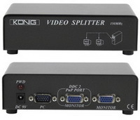 König 2-poorts VGA splitter