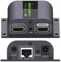 Elosztó HDMI Extender Techly 60m-ig UTP-n CAT6/CAT7 020706