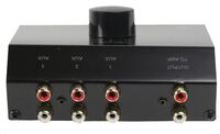 Elosztó Audio Switch 3x1 RCA kézi ASWITCH-3