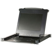 Elosztó KVM  8PC PS2 ATEN LCD Console 1U CL1000M