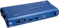 Elosztó KVM  4PC USB TRENDnet TK409K +audiokábel