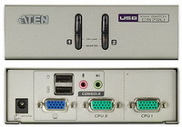 Elosztó KVM  2PC USB ATEN CS72U-A7 + kábel