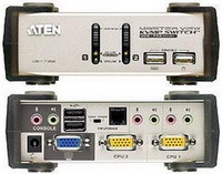 Elosztó KVM  2PC USB ATEN +kábel audio CS1732AC-AT
