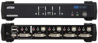 Elosztó KVM  4PC USB ATEN CS1784A-AT-G DVI+Audio