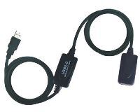 Kab USB A-A Hosszabbító Aktív 10m Wiretek VE594