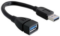 Kab USB3.0-A-A hosszabbitó apa/anya 0,15m Delock 82776