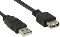Kab USB A-A Hosszabbító 1m  CCGL60010BK10