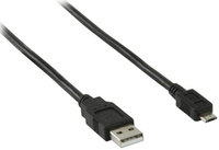 Kab USB A-microB 1m Nedis CCGT60500BK10
