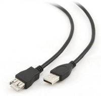 Kab USB A-A Hosszabbító 1,8m P-M nBase