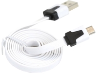 Kab USB A-microB 1m Omega White OUAMCW