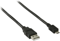 Kab USB A-microB 0,5m Nedis CCGP60500BK05