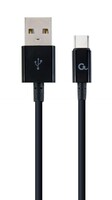 Kab USB Type-C M-M 1m Gembird Black CCP-USB2-AMCM-1M