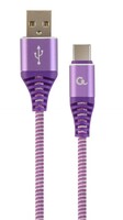 Kab USB Type-C M-M 1m Gembird Purple/White CC-USB2B-AMCM-1M-PW