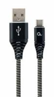 Kab USB Type-C M-M 2m Gembird CC-USB2B-AMCM-2M-BW Premium