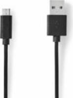 Kab USB A M- microB M 2m Nedis Black CCGL60500BK20