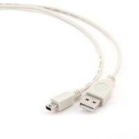 Kab USB AM5P-3 (A-B) Mini USB 0.9m Gembird White CC-USB2-AM5P-3