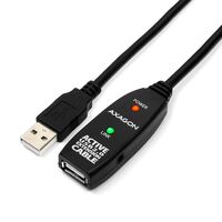 Kab USB A-A Hosszabbító Aktív 10m Axagon USB Repeater ADR-210