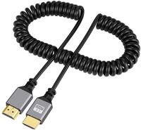 Kab Mon HDMI - HDMI 2,0 M-M 2,4m 4k spiral Thunder C4KS-024