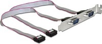 Kab Kivezet hátlap 2xSoros DB9 Delock 27cm Slot 89083