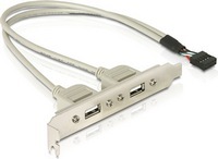 Kab Kivezet hátlap 2xUSB Delock 71000