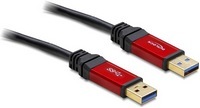 Kab USB3.0-A-A apa/apa összekötő 3m prémium Delock 82746