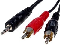 Kab 3.5mm Jack - 2x RCA cable  1,5m CAGL22200BK15