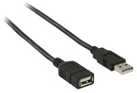 Kab USB A-A Hosszabbító 0,20m P-M Nedis CCGP60010BK02