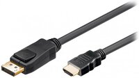 5m Displayport M-HDMI M kábel, fekete 11.99.5783