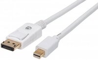 Manhattan 3m DisplayPort M - mini DisplayPort M kábel, fehér