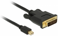 Kab Mon DP mini M - DVI 24p M 2m Delock Black 83989