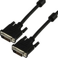 Kab Mon DVI M/M 24+1  3m Nedis CCGP32001BK30