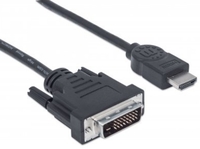 Kab Mon HDMI M - DVI M  1,8m Manhattan 372503